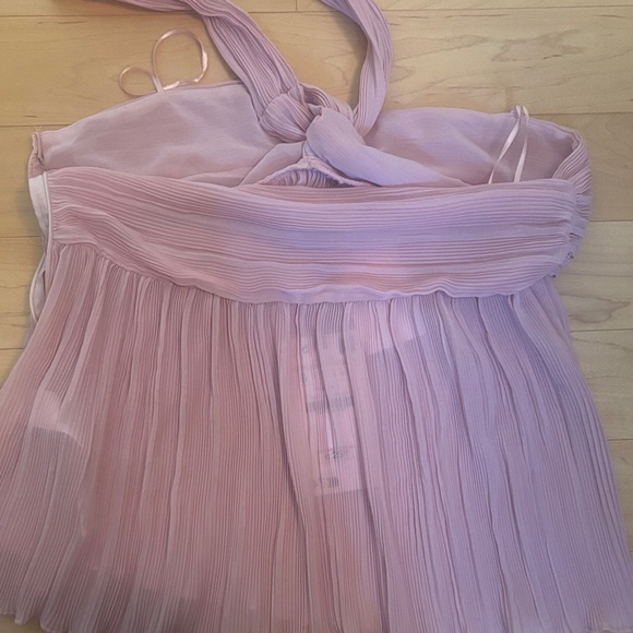Pleated Pink Halter Top - Picture 3 of 4